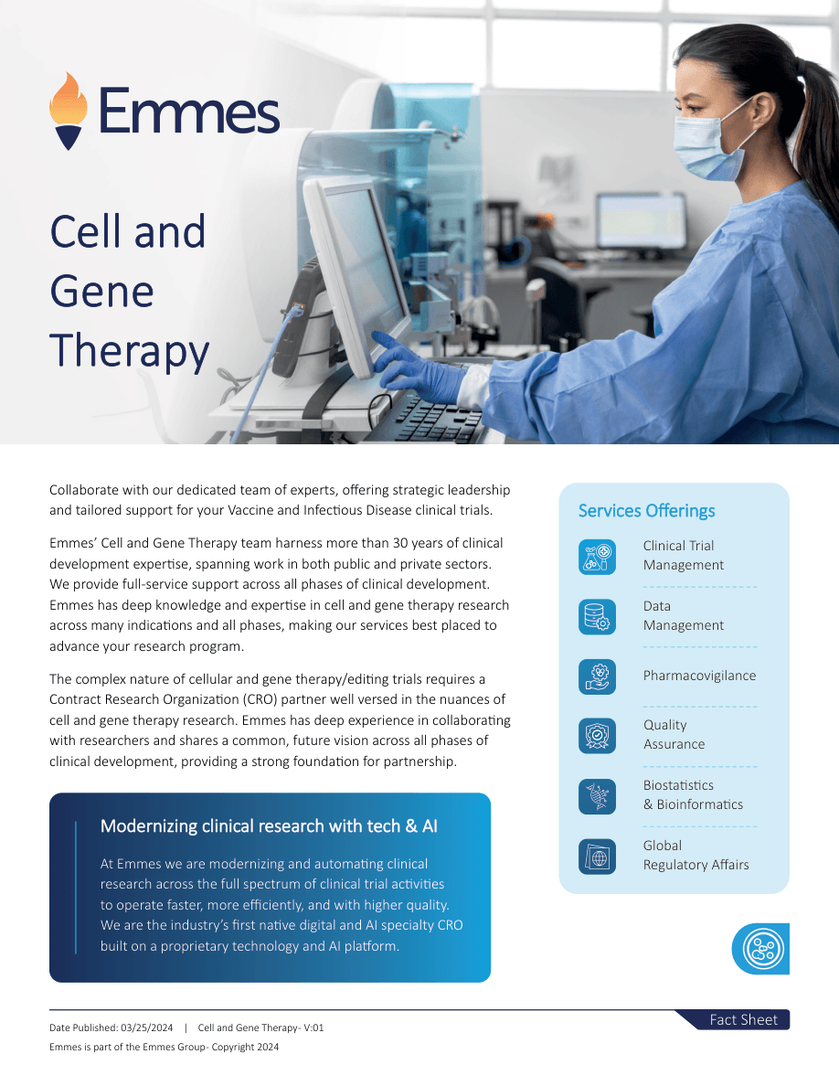 Cellular and Gene Therapy