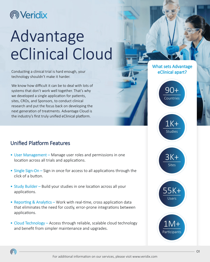 Veridix - Advantage eClinical Cloud